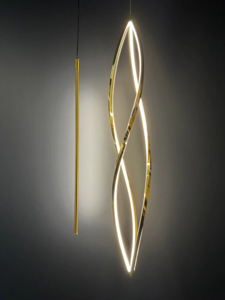 Pendant lamp Spear 3L Gold LED 150W 3000K