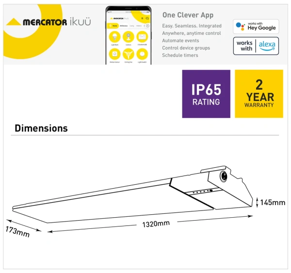 Exhaust fan Alfresco Smart Wi-Fi 2400W Heater remote