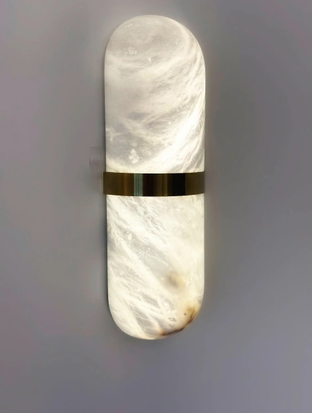 Wall light Andorra W1 Alabaster Spanish Marble LED 5W BRS