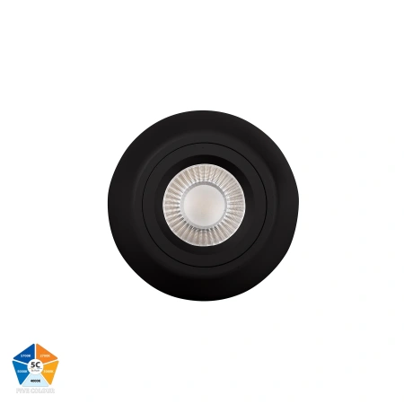 Surface downlight Nella 7W 240V 5CCT LED BLK