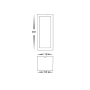 Wall light Jasper WHT LED HV3669T-WHT IP65
