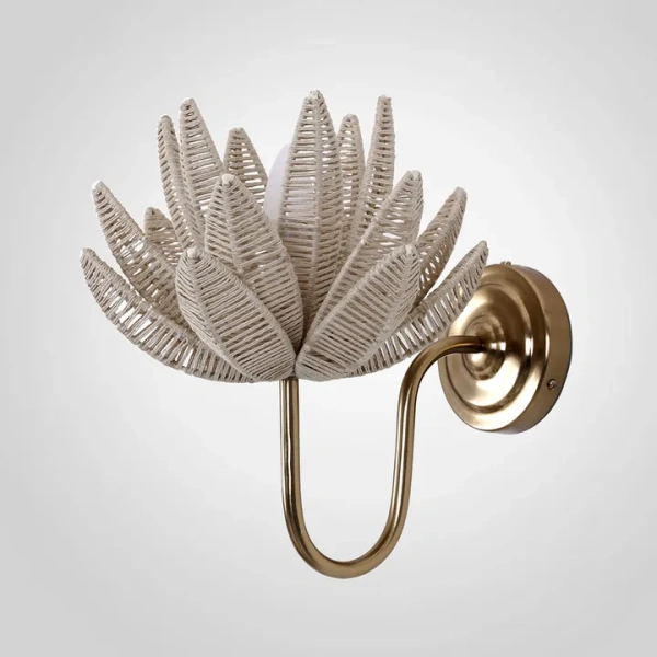 Wall light Cogee Jute Flower E14 H250 BRS
