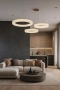 Pendant lamp Manzanera 3 Alabaster Spanish Marble LED 56W CCT BRS