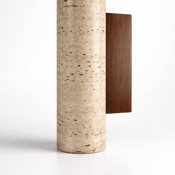 Wall lamp Nest round Travertine GU10 NT