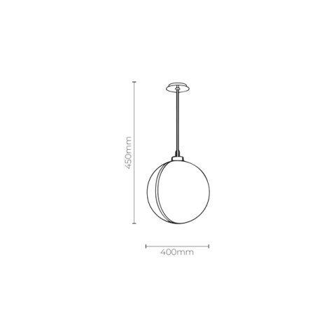 Pendant lamp Glow Marble Alabaster E27 BRS
