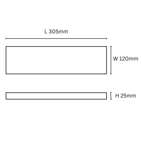Wall lamp Cast large 30W WH
