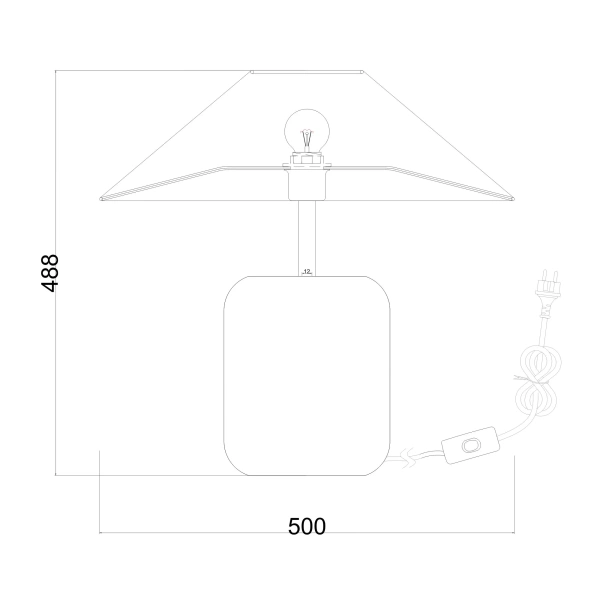 Table lamp Petra solid marble E27