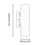 Wall lamp Lova marble G9 Aged brass