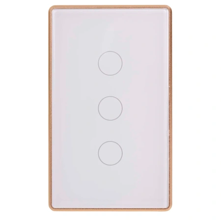 Wall Switch 3 Gang WHT-GLD HV9120-3 Wifi