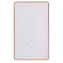 Wall Switch 3 Gang WHT-GLD HV9120-3 Wifi
