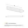 Wall light Rafter.60 Natural INTEGRAL LED 3CCT