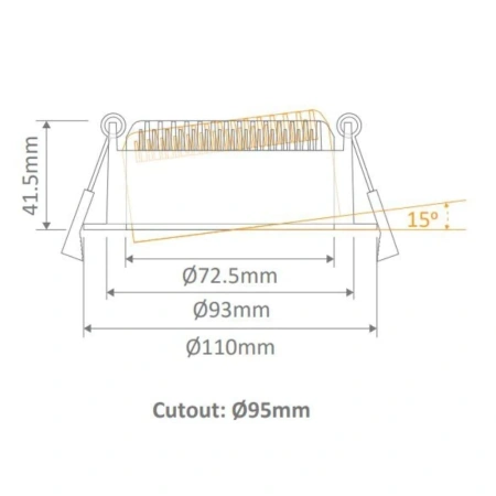 Downlight DECO-13-TILT-WHT 20430