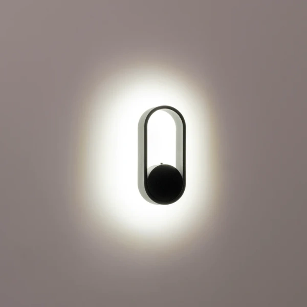 Wall light Ovale HV8080T-BLK LED 7W TRI Colour Dimmable Wall light Ovale HV8080T-BLK LED 7W TRI Colour Dimmable
