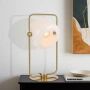 Table lamp Rocha E27 Antique Gold Opal