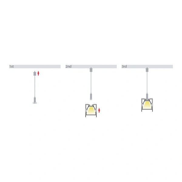 Aluminium Profile HV9693-3136-BLK 1m