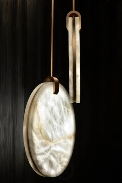 Pendant lamp Villastar P6 Alabaster Spanish Marble LED CCT Dim BRS