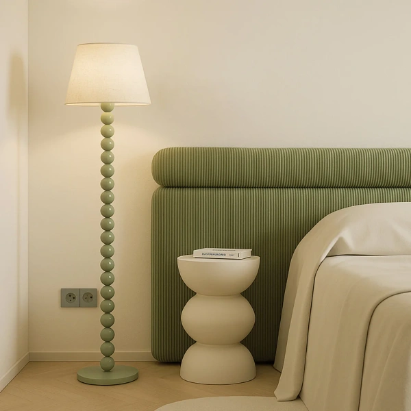 Floor lamp Pearl Orb E27 SAGE