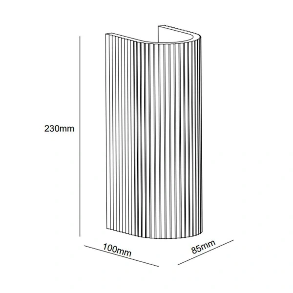 Wall lamp Terra Concrete GU10 Grey