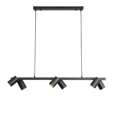 Pendant lamp BRIDGE 6 GU10 BLACK