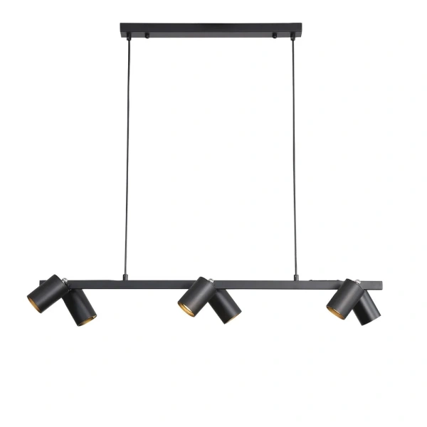 Pendant lamp BRIDGE 6 GU10 BLACK