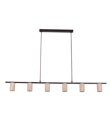 Pendant light Tuberia Travertine GU10
