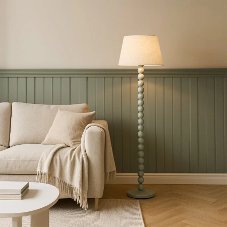 Floor lamp Pearl Orb E27 SAGE