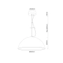 Pendant lamp Clay Natural E27