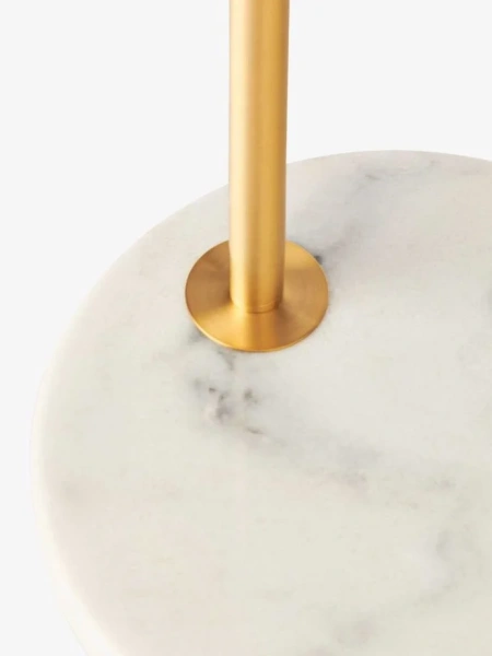 Floor lamp Remi Satin Brass & Marble Floor lamp Remi Satin Brass & Marble