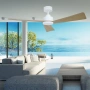 Ceiling Fan Bronte 52 DC LED 20W 3CCT WHT OAK