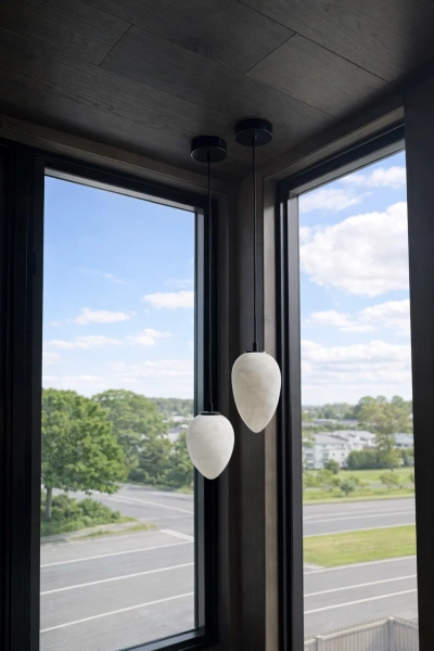 Pendant lamp Ateca P15 Alabaster Spanish Marble G9 BL