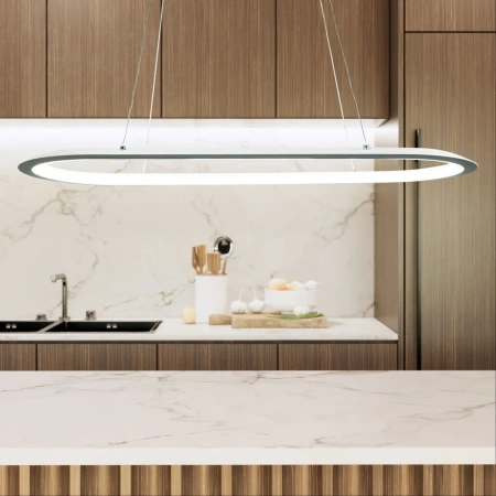 Linear light Ovale L80 LED 38W 3CCT WHT