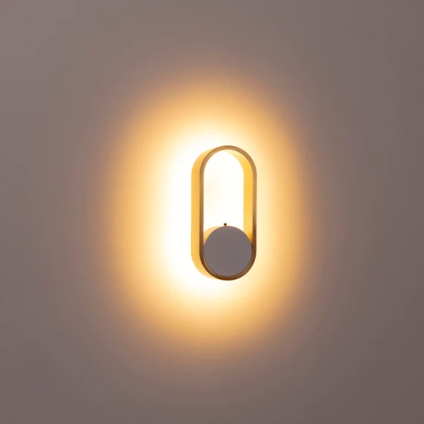 Wall light Ovale HV8080T-WHTBR LED 7W TRI Colour Dimmable Wall light Ovale HV8080T-WHTBR LED 7W TRI Colour Dimmable