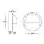 Step light Pinta White with Eyelid HV2923T-WHT IP65