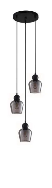 Pendant lamp CHAMPAN2X3R E27 black