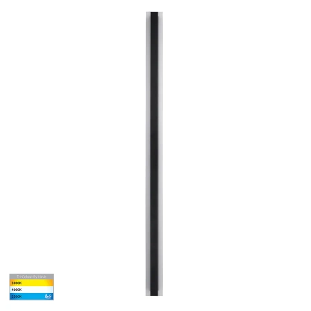 Wall light Barline LED 45W Tricol IP65 150cm BLK