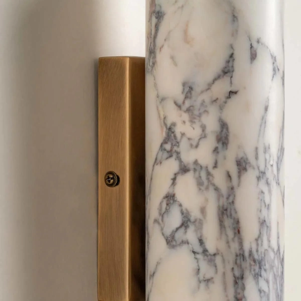 Wall lamp Lova marble G9 Aged brass