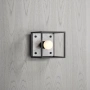 Wall light Caged Small White Marble e27
