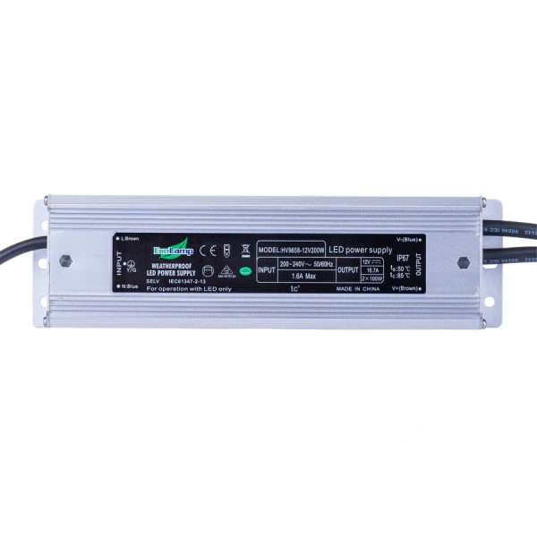 Driver LED HV9658 24V 200W IP66 High Power Factor