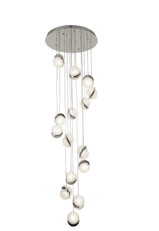 Pendant lamp Uranus 15 LED 90W CCT Dim D59 CHR remote