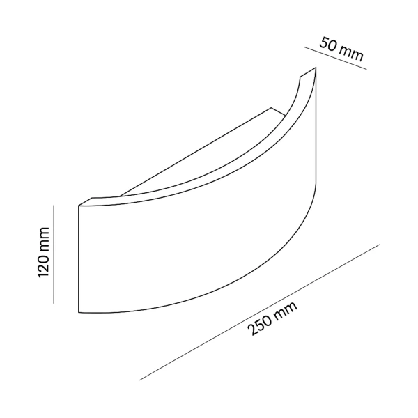 Wall lamp Pulse Travertine LED 8W