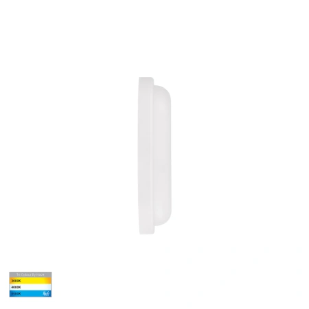 Wall or Ceiling light Muovi Oval Small HV3526T-WHT 5W TRI Colour Dimmable