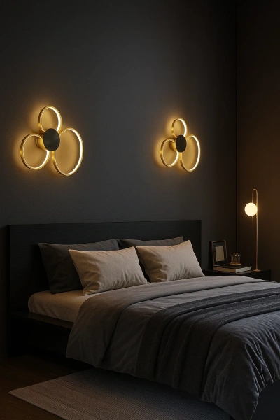 Ceiling wall lamp Aura C50 BK