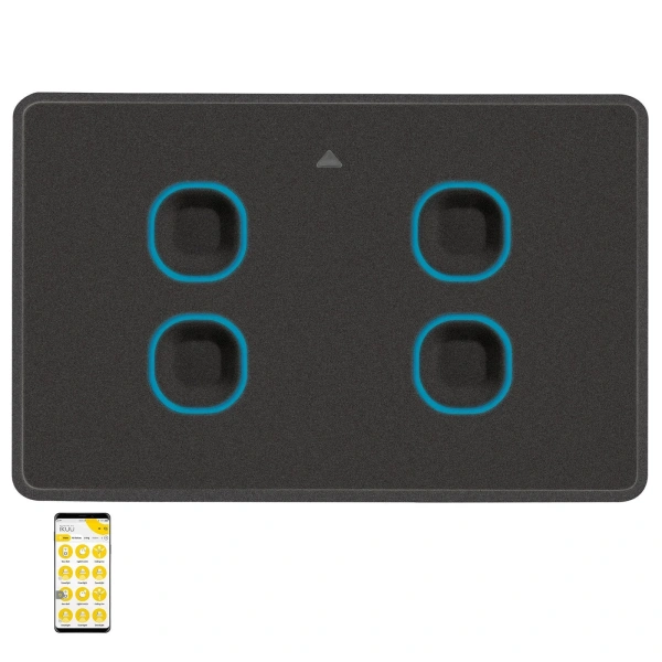 Wall switch Quad Ikuu Smart Zigbee  BLK Wifi