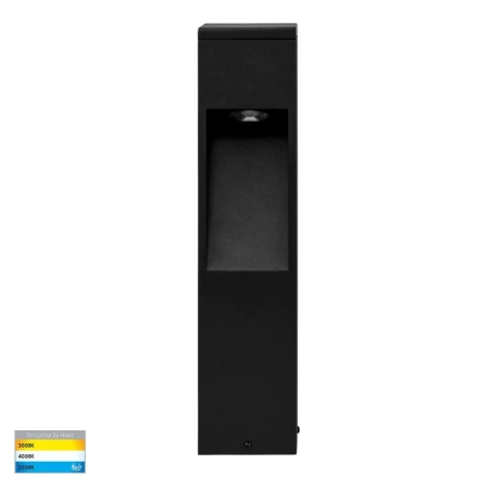 Garden light FEDOR 12W Bollard HV1630T-BLK-24V-SQ