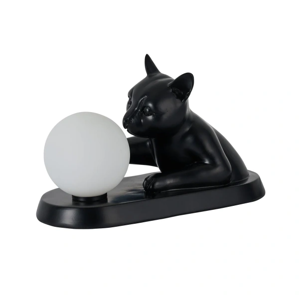 Table lamp Cat Touching Ball LED black
