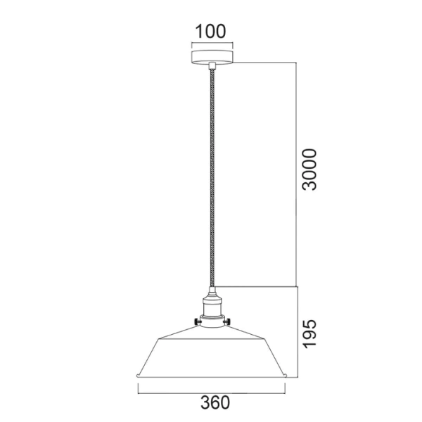 Pendant lamp CEREMA2 Dome