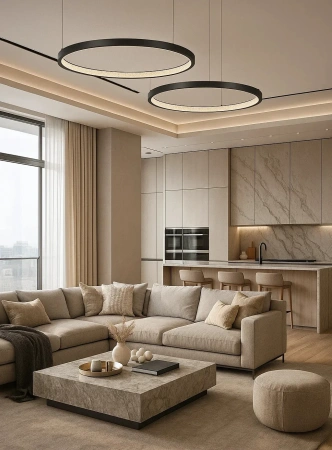 Pendant lamp Helisema P80 3CCT BL