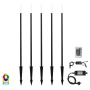 Bollard Spike kit Drique RGBCW 5 Light WIFI BLK