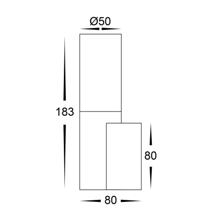 Wall light Akril LED 5W D50 BL