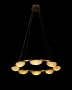 Pendant lamp Miraflores P8 Alabaster Spanish Marble D80 LED 40W CCT Dim BRS